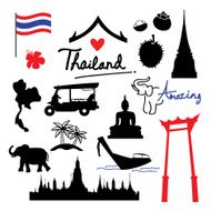 Thailand Place Landmark Travel icon cartoon vector N2
