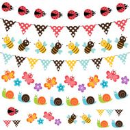 Summer garden bunting and garland set