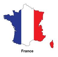 France map with flag inside france vector vector N2