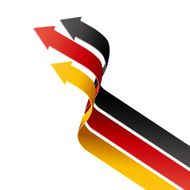 Arrows are the colors of German flag