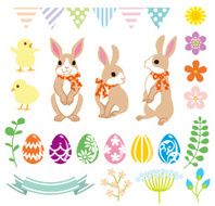 Easter Bunny and Decoration set