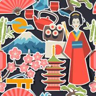 Japan seamless pattern