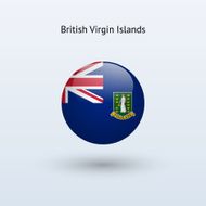 Round flag of British Virgin Islands