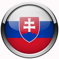 slovakia flag gel metal button