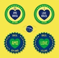 Set of vector emblems
