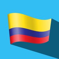 colombia flag vector icon