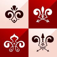 medieval emblem ornament N4