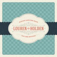 Wedding invitation card template vector vintage background N9