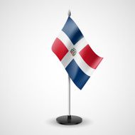 Table flag of Dominican Republic
