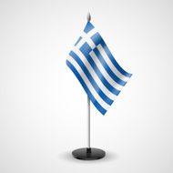 Table flag of Greece