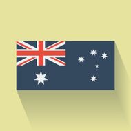 Flat flag of Australia