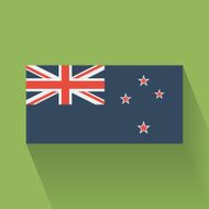 Flat flag of New Zealand
