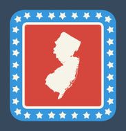 New Jersey state button