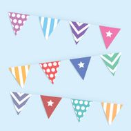 Variety flag abstract background