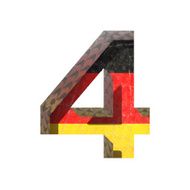 Vector Germany cutted figure 4