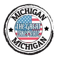 Michigan The Great Lakes State stamp