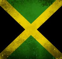 Grunge flag of Jamaica