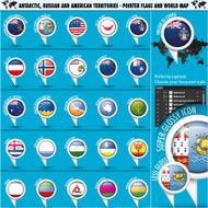 Antarctic Russia America Territories Pointer Flag