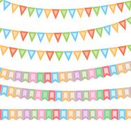 Celebratory flags for your projects Vector