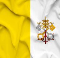 Vatican City waving flag