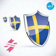 I Love Sweden Flag Illustration