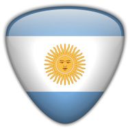 Argentina Flag Glossy Button N6