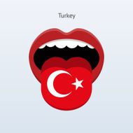 Turkey language Abstract human tongue N2