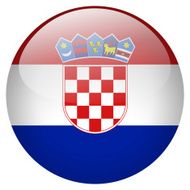 Croatia flag button N2