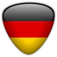 Germany Flag Glossy Button N4