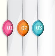Set of colorful bookmarks stickers marks tags