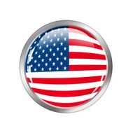 National Flag of usa button