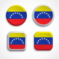 Venezuela flag buttons