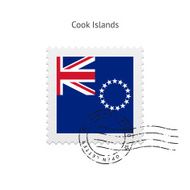 Cook Islands Flag Postage Stamp