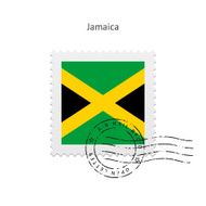 Jamaica Flag Postage Stamp