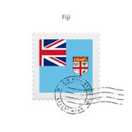 Fiji Flag Postage Stamp