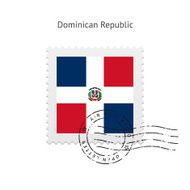 Dominican Republic Flag Postage Stamp