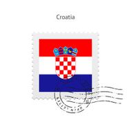 Croatia Flag Postage Stamp