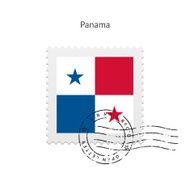 Panama Flag Postage Stamp