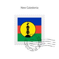 New Caledonia Flag Postage Stamp