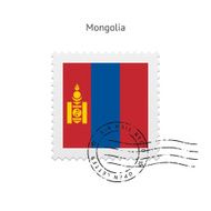 Mongolia Flag Postage Stamp