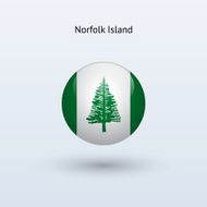 Round flag of Norfolk Island