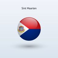 Round flag of Sint Maarten