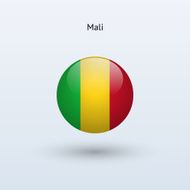 Round flag of Mali