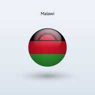Round flag of Malawi