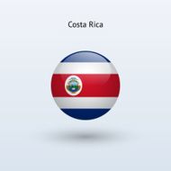 Round flag of Costa Rica