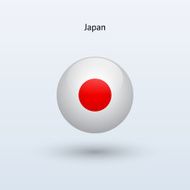 Round flag of Japan