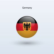 Round flag of Germany