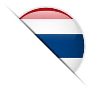 Thailand Flag Glossy Button Hidden