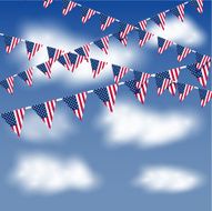 Bunting in the sky