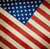 Grunge flag of USA